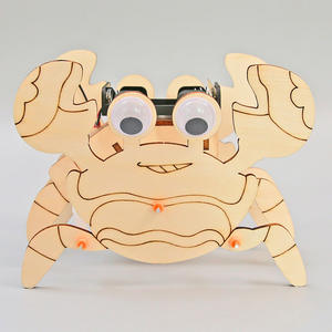 <span class=keywords><strong>Expérience</strong></span> <span class=keywords><strong>scientifique</strong></span> DIY, crabe mécanique bionique, jouets en bois faits à la main pour enfants, science physique, technologie, petite production - Product Image 2