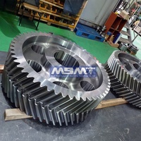 Fabricant OEM d'engrenages hélicoïdaux doubles en acier forgé pour mélangeur interne, rotor Banbury, entraînement à double hélice, roue à dents en chevrons