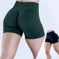 Shorts de sport pour femmes en nylon, à compression personnalisée, taille mi-haute, pour le fitness, le yoga et l'entraînement, séchage rapide
