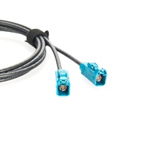 Câble Rosenberger HFM Mini FAKRA vers double FAKRA femelle, assemblage coaxial vertical à double cavité code Z pour caméra automobile ADAS
