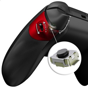 Agarraderas Laterales de Goma FLEXOR Rojo Escarlata + Kit de Bloqueo de Gatillo Inteligente para Control de Xbox Series X S - Product Image 1