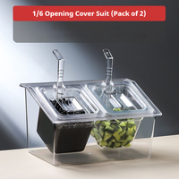 Glam Bar Accessories Hotel & Restaurant Plateau à condiments Boîte à glace pour garniture Condiments-Qualité supérieure