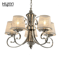 HUAYI Bon Prix Style Européen Moderne Salon Décoration Lustre Lumière