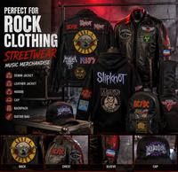 Collection de patchs brodés de groupes rock, patchs personnalisés à thermocoller avec logo musical pour vêtements, chapeaux, vestes