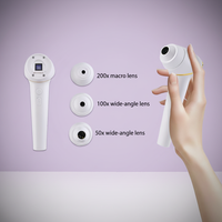 Analyseur de cheveux et de cuir chevelu 10X-200X Microscopique IA Écran HD 1600MP pour usage domestique et commercial Compatible Prise UE JP US Za