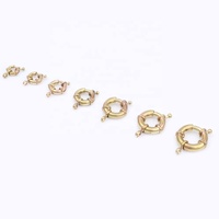 Vente en gros de fermoirs à ressort en laiton avec fermoir en forme de 8 pour bracelets et colliers