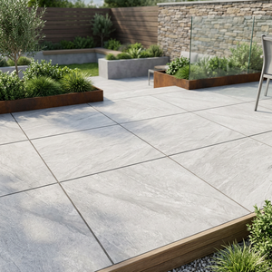 Dalles de pavage extérieures en porcelaine Vistaar 20 mm, 60x120 cm, aspect béton gris premium, haute résistance, pour entrée d'hôtel, carreaux de sol en céramique - Product Image 5