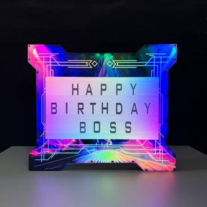 Buona qualità forte pacchetto ricaricabile messaggi a Led acrilico bordo personalizzato Vip bottiglia presentatore con lettere e numeri - Product Image 2