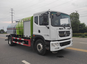 Camión de Riego Eléctrico Dongfeng de 10m con Motor y Bomba, Batería de 210KWH para Supresión de Polvo Urbano y Desinfección - Product Image 2
