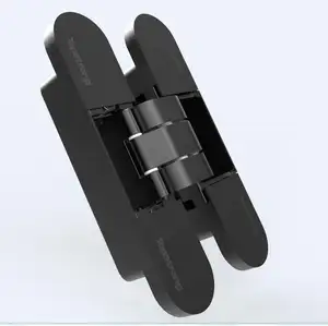 Cerniere nascoste di nuovo Design cerniera nascosta per porta 3D cerniere invisibili per porta a soffietto regolabili in lega di zinco