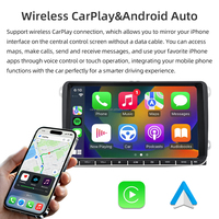 Autoradio Android Double DIN 9" Carplay Android Auto Stéréo GPS Wifi RDS pour VW/Passat/Golf/MK5/MK6/Jetta