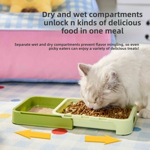 Gamelle anti-étouffement rétractable pour chien et <span class=keywords><strong>chat</strong></span>, en plastique, pour usage intérieur, protection anti-suffocation, facile à nettoyer - Product Image 4