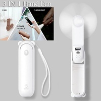 Ventilateurs électriques pliables de poche, rechargeables par USB, mini ventilateurs portables pliables