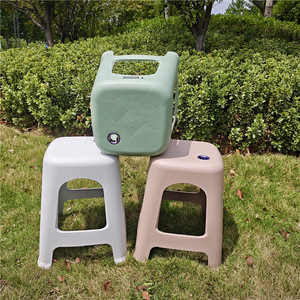 Thickened <b>Plastic</b> <b>Stool</b> 47cm Stackable Modern Design For Home Living Room Adult Use - Product Image 1