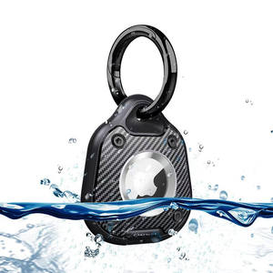 TPU menutupi seluruh tubuh Anti hilang kerah hewan peliharaan pegangan Tag udara tahan Air yang paling aman AirTag anjing kerah pemegang - Product Image 2