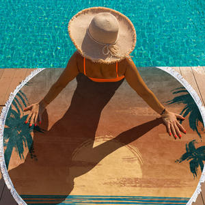 <span class=keywords><strong>Tapiz</strong></span> de Mandala FF4043, manta de playa Bohemia, decoración del hogar, suelo circular, esterilla de Yoga, toalla de playa de microfibra redonda de secado rápido - Product Image 6