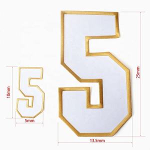 Нашивки для одежды, оптовая продажа, дешевая ткань, аппаратная вышивка, значки с номером для спортивной одежды - Product Image 4