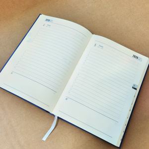 Marketing de negocios corporativos personalizado 2025 2026 diarios de cuero pu diario <span class=keywords><strong>agenda</strong></span> diario inglés - Product Image 2