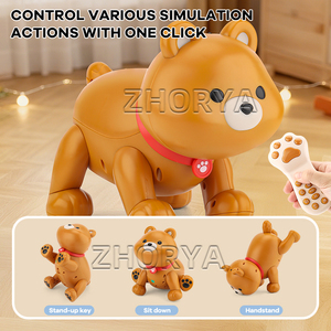 Zhorya Thông Minh Tương Tác Điều Khiển Từ Xa Đi Bộ Điện Và Cảm Ứng Cảm Biến Nhảy Múa Gấu Đồ Chơi Thông Minh Pet <span class=keywords><strong>Robot</strong></span> RC Đồ Chơi - Product Image 4