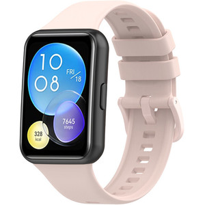 Cinturino in Silicone rosa per orologio Huawei FIT 2 attivo accessorio comodo ed elegante - Product Image 1