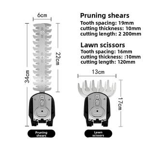Sécateur électrique industriel à double usage Sécateur à une main Tondeuse à <span class=keywords><strong>gazon</strong></span> à ceinture verte <span class=keywords><strong>Batterie</strong></span> au lithium rechargeable DIY - Product Image 5