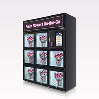 Distributeur Automatique de Fleurs à 8 Portes, Grande Capacité, Conception de Casier, pour Bouquets Floraux, Vente en Gros Usine, Personnalisation de Marque