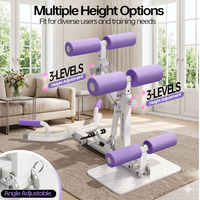 Machine à Squats Pliable à 2 Niveaux de Résistance Personnalisable OEM pour Entraînement des Jambes et des Fessiers à Domicile