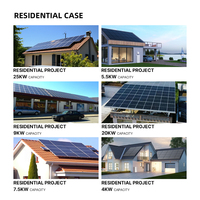 Système d'énergie solaire pour carport 10kW 20kW 30kW, système solaire hors réseau tout-en-un, ensemble complet pour les parkings commerciaux