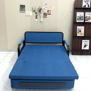Compact 1.28m Width Customizable Folding <strong>Sofa</strong> Bed - Small Apartment and Office Space <strong>Saver</strong> - Product Image 6