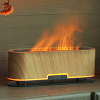 Humidificateur ultrasonique portable USB Rail-Base 200 ml avec lumière de flamme colorée