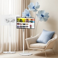 Nouveauté 2025 Moniteur tactile 27 pouces avec support Android 15 Téléviseur portable alimenté par batterie Téléviseur intelligent sans fil pour la maison