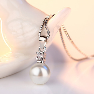 Collar de perlas de circón a la moda joyería femenina elegante simple - Product Image 4