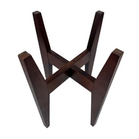 Offre spéciale OEM/ODM support de plante réglable en bois support de fleurs présentoir extensible étagère de fleurs en bambou pour le jardin