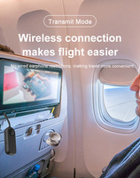 Adaptateur Bluetooth 5.4 2-en-1 pour audio, récepteur/émetteur 3,5 mm, mode dédié aux avions, tapis roulants et autoradios