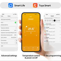 Thermostat de chauffage électrique par le sol BEOK 16A avec capteur de sol externe 10K 3950 pour contrôle à distance par application