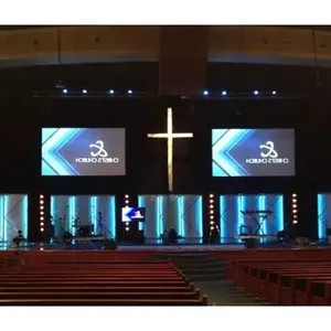 Lecede quảng cáo nhà thờ dự án p2.5 Tường Nội Thất pantalla Màn hình LED hiển thị