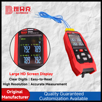 Termometer Termokopel Tipe K Empat Saluran dengan Datalogger, Pencatatan Data Real-Time, Alarm Terlihat, Instrumen ADJ