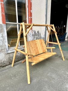 HE-1378, Fauteuil <span class=keywords><strong>suspendu</strong></span> en <span class=keywords><strong>bois</strong></span> massif pour extérieur, patio, plage, terrasse, balançoire en <span class=keywords><strong>bois</strong></span> naturel - Product Image 1