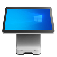 PC de panel de pantalla doble de ordenador todo en uno de escritorio LED de alta calidad de 15,6 pulgadas