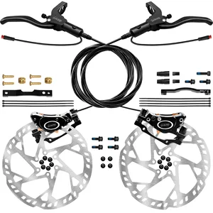 DYISLAND-Dispositivo de freno de disco hidráulico de doble pistón para bicicleta eléctrica, sistema de control de inducción de 2 pines, 2 pines