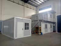 Hébergement en conteneur standard, conteneur préfabriqué en kit, hôtel, bureau, maison en conteneur de 20 pieds, maison préfabriquée