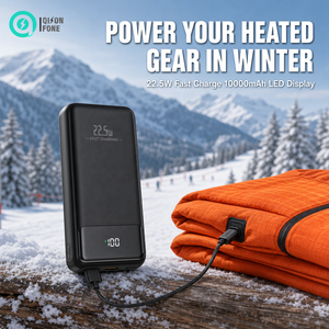 แบตสำรอง QSF OEM 10000mAh พร้อมระบบชาร์จเร็ว 22.5W เค<span class=keywords><strong>ร</strong></span>ื่องชา<span class=keywords><strong>ร</strong></span>์จพกพา ช่องเสียบ USB C <span class=keywords><strong>ร</strong></span>อง<span class=keywords><strong>ร</strong></span>ับกา<span class=keywords><strong>ร</strong></span>ปรับแต่งโลโก้  แบบเสื้อกั๊ก - Product Image 1