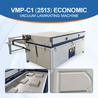 Presse à membrane sous vide multifonctionnelle pour film PVC, laminage automatique de portes d'armoires avec PLC