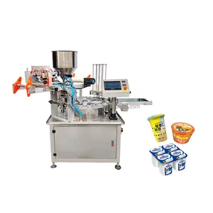 High Capacity Powder Liquid Paste Granule filler and sealer packing machine for Milk Tea Powder Cup