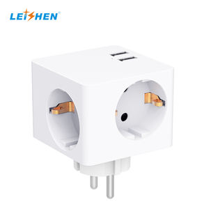 KEMA para Bloco de Tomada Torre Preto Certificado de 6 Saídas, USB de 8 Saídas, Cabo de 2m, Proteção contra Curto-Circuito, Tomada de Parede - Product Image 2