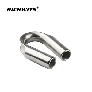 ปลอกคอเหล็กสแตนเลส RICHWITS ขนาด 6 มม. 8 มม. 10 มม. 12 มม. สำหรับจัดการเชือก อุปกรณ์ทางทะเล - Product Image 2