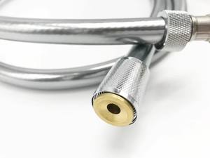 Tuyau de <span class=keywords><strong>douche</strong></span> <span class=keywords><strong>court</strong></span> <span class=keywords><strong>flexible</strong></span> en silicone pour salle de bain en PVC argenté IProSan - Product Image 3