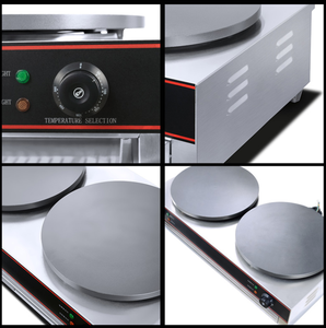 Machine à crêpe électrique <span class=keywords><strong>professionnelle</strong></span>, <span class=keywords><strong>Double</strong></span> antiadhésif - Product Image 2