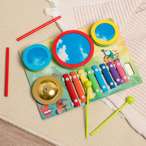 Mesa Musical Multifuncional de Madera para Niños, con Tambor, Piano y Percusión Orff, Juguete Educativo - Product Image 3