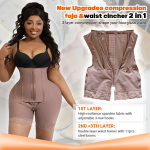 Ameliyat sonrası sonrası sahne 2 Bbl popo kaldırıcı kalça Dip Shapewear zayıflama vücut şekillendirici şort Para Mujer colomfaas Faja - Product Image 3